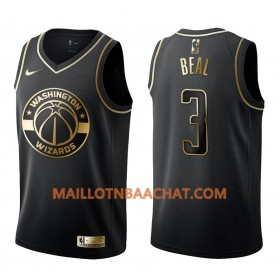 Maillot NBA Washington Wizards Bradley Beal 3 Nike Noir Golden Edition Swingman - Homme